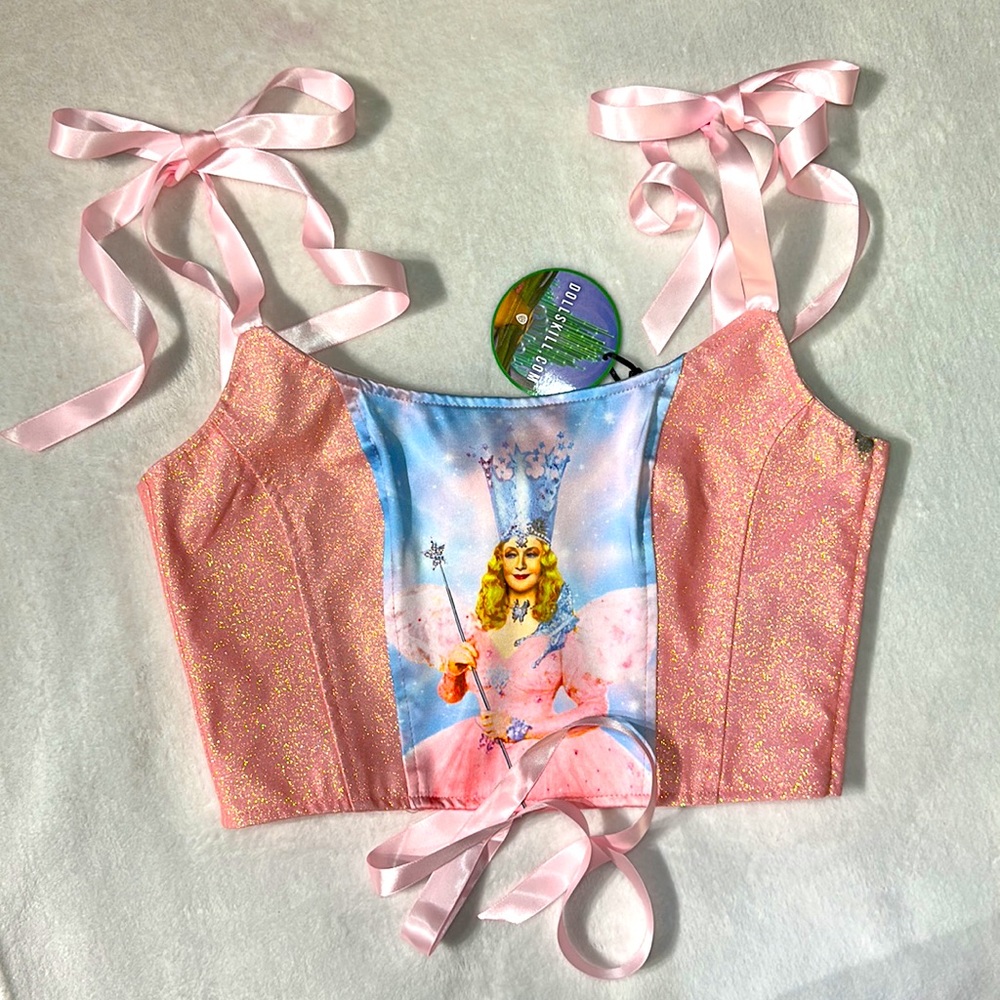 DollsKill x TheWizardofOz Pink Glitter Corset